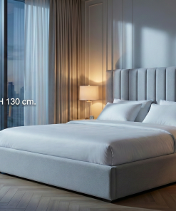 เตียง 6 ฟุต (หุ้มผ้าสีเทา)